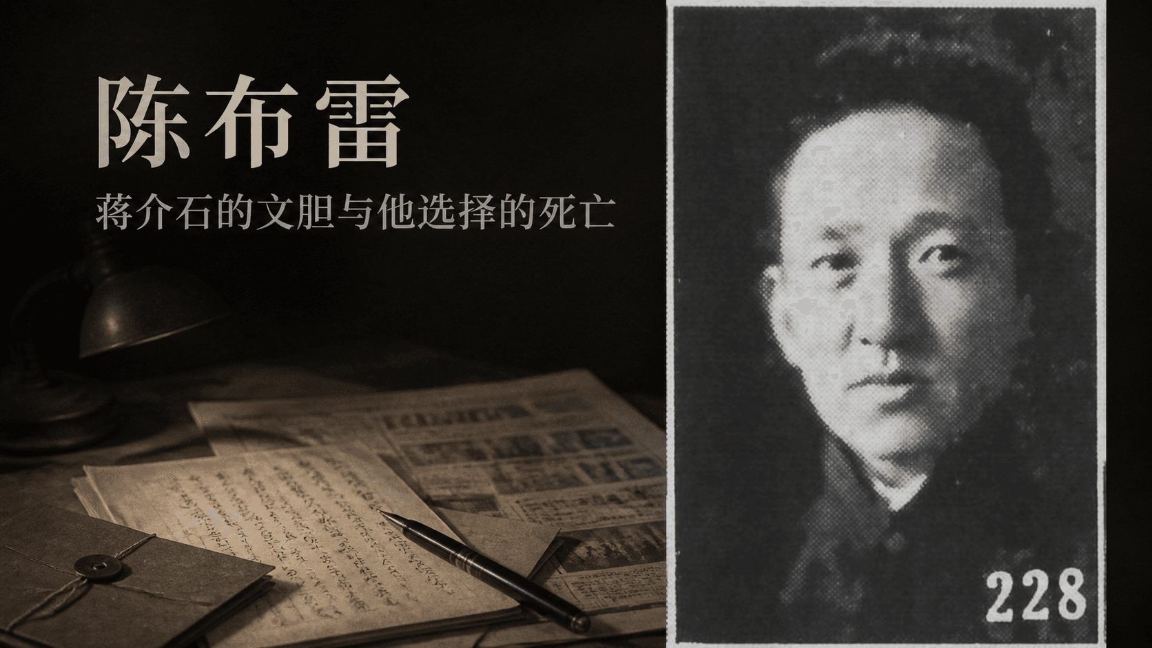 陈布雷:蒋介石的文胆与他选择的死亡